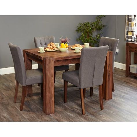 Square Dining Room Table, Oak Extending Dining Table, 4 Seater Dining Table, Solid Oak Furniture, Grey Wood Floors, Walnut Furniture, Dining Furniture Sets, Extending Table, Large Dining Table