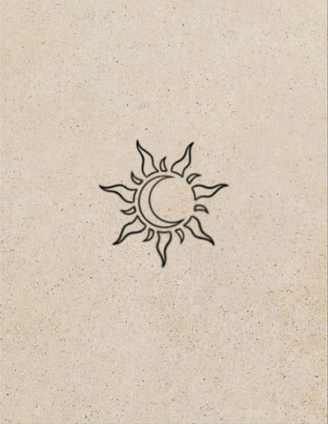 Sun, Tattoos, Tattoo Ideas, Moon