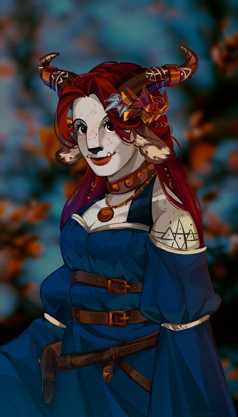 Tumblr, Firbolg Woman, Female Firbolg, Dnd Stuff, Dnd Character, Dungeons And Dragons Characters, D D Characters, Game Master, Character Ideas