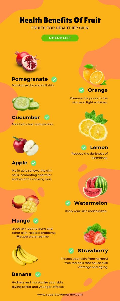 adding more fruits to your diet is a simple and delicious way to improve the health and appearance of your skin. So next time you're at the grocery store, be sure to stock up on some of these skin-loving fruits and enjoy the benefits of a healthier, more radiant complexion. benefit of eating fruits for skin health is that many fruits are high in water content, which can help keep your skin hydrated and prevent dryness and flakiness. Fruits like watermelon, strawberries, and cucumbers. Fruits That Are Good For Your Skin, What Fruit Is Good For Your Skin, Fruits Health Benefits, Fruits For Healthy Skin, Fruits That Help With Ph Balance, Vitamin E Fruits, Fruits That Are Good For You, Fruit Good For Skin, Food Rich In Antioxidants