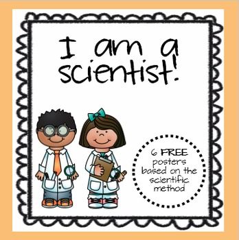 Scientist Posters, Scientific Method Anchor Chart, Scientific Method For Kids, We Are Scientists, Kindergarten Anchor Charts, Science Stations, Second Grade Science, Free Posters, The Scientific Method