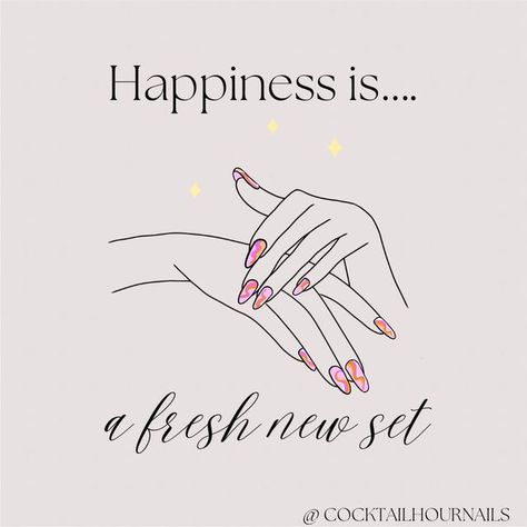 Cocktail Hour Nails on Instagram: "Happiness is a fresh new set 💅💅💅 Book yours starting at $60 now! DM to book! 🤍Booking system pending 🤍 #torontonailtech #toronto #nails #torontonails #liberty village #nailart" Nail Openings Available, Nail Post Ideas, Book Now Appointment Nails, Nails Content Ideas, Nail Tech Posts, Book Your Appointment Quotes, Nails Post Instagram, Nail Tech Instagram Posts, Nail Artist Aesthetic