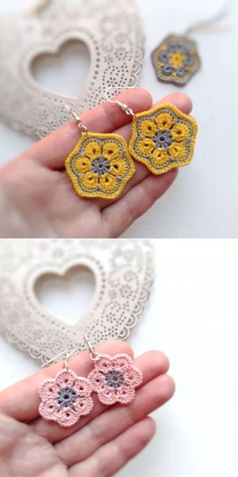 Crochet Accessories Free Pattern, Mandala Crochet, Crochet Jewlery, Crochet Bracelet Pattern, Bracelet Crochet, Crochet Flowers Easy, Crochet Beaded Bracelets, Crochet Jewelry Patterns, Crochet Earrings Pattern