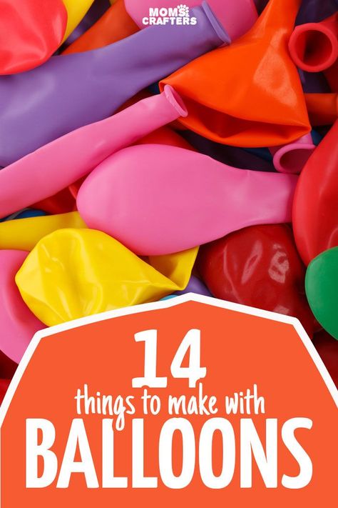 14 awesome things to make with balloons - you'll love these easy balloon crafts are for all skill and age levels! You'll find crafts for kids, teens, and adults with easy ideas to repurpose balloons you have left over from a birthday party. Ballon Crafts, Recycle Crafts Diy, Arts And Crafts For Teens, Diy Blanket Ladder, Crafts For Teens To Make, Balloon Crafts, Art Activity, Things To Make, Balloon Diy