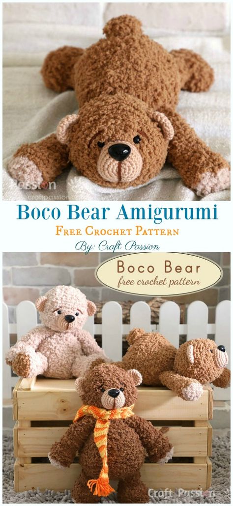 Toys Quotes, Knitting Animals, Amigurumi Free Crochet Pattern, Bear Amigurumi, Crochet Bear Patterns, Amigurumi Bear, Crochet Teddy Bear Pattern, Bear Crochet, Pola Amigurumi