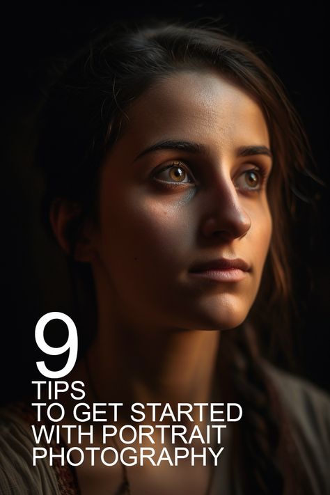 Are you interested in portrait photography but not sure where to start? Look no further than these 9 tips to get you started! Whether you're a beginner or just looking to improve your skills, these tips cover everything. So grab your camera and get ready to take your portrait photography to the next level with these 9 essential tips! Pin this for future reference and start capturing stunning portraits today. How To Take Portrait Pictures, Moody Photography Portrait, Creative Portraits Photography, Moody Portrait Photography, Painterly Photography, Portrait Studio Photography, Moody Portraits, Portrait Tips, Photography Lighting Techniques