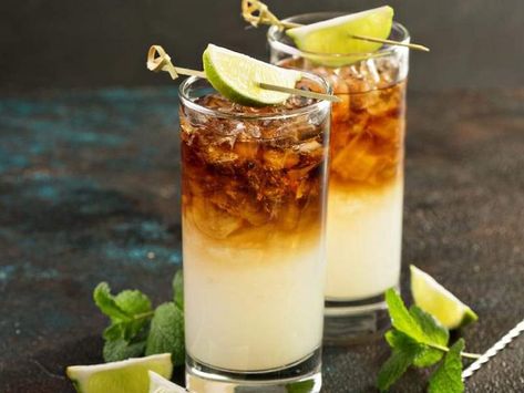 Ginger Ale Cocktail, Tropical Cocktail Recipes, Dark N Stormy Cocktail, Good Rum, Dark & Stormy, Dark And Stormy, Dark N Stormy, Rum Drinks, Hot Wings