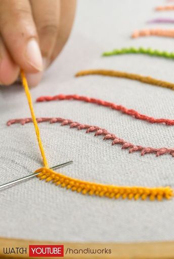 Beginners Embroidery Stitches, Tips On Embroidery, Embroidery Stiches Names, Finishing Stitch Sewing, How To Start Blanket Stitch, Unusual Embroidery Stitches, Embroidery Seam Stitches, Fun Embroidery Stitches, Hand Embroidery Thread Work