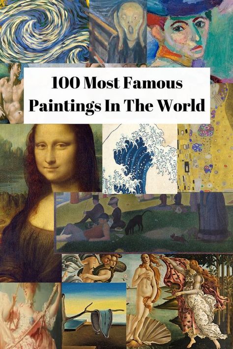 Best Art Paintings In The World, Famous Artworks Paintings, Famous Red Paintings, The Most Famous Paintings, Paintings Of Famous Artists, Famous Drawings Artists, Artists And Their Art, Famous Love Paintings, Famous Italian Artists