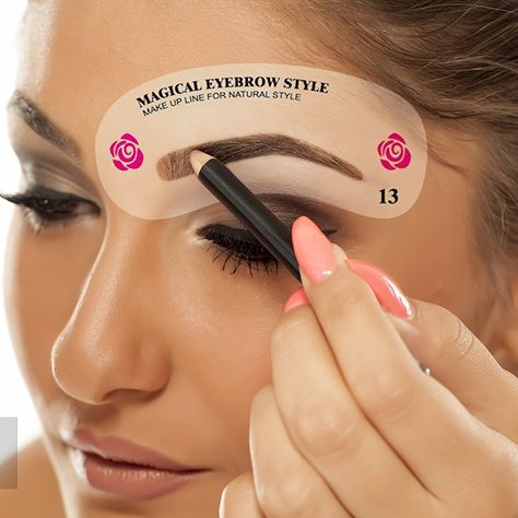 Faster shipping. Better service Eyebrow Shaping Tool, Eye Makeup Stencil, Eyebrow Template, Makeup Stencils, Eyebrow Styles, Eyeliner Stencil, Eyebrow Stamp, Beauty Eyebrow, Eyebrow Shaper