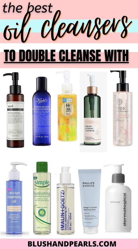 Best Cleansers For Double Cleansing, Double Cleanse Method, Korean Oil Cleanser For Oily Skin, Korean Double Cleansing, Double Cleanser For Oily Skin, Best Cleansing Oil For Oily Skin, Korean Cleanser For Oily Skin, Double Cleanse Products, Oil Cleansing Method For Acne