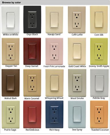 Power Designer: Leviton Launches The Renu Palette Painted Outlets, Memory Issues, Floor Outlets, Lake House Kitchen, Wall Switch Plates, Outlet Plates, House Details, Color Image, Kitchen Upgrades