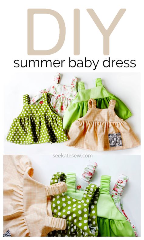 Couture, Baby Dress Patterns Free Printable, Dress Free Sewing Pattern, Baby Dress Pattern Free, Fabric Art Diy, Newborn Pattern, Baby Dress Diy, Newborn Baby Dresses, Kids Clothes Diy