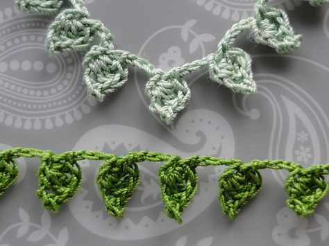 20 FREE Crochet Leaf Patterns for Every Season: Little Leaves Garland Free Crochet Pattern Hanging Flower Crochet Pattern, Crochet Leaf Garland Free Pattern, How To Crochet Leaves, Crochet Vines And Leaves Pattern, Crochet Leaf Garland, Crochet Garland Pattern Free, Crochet Ivy, Crochet Leaf Pattern, Crochet Quotes