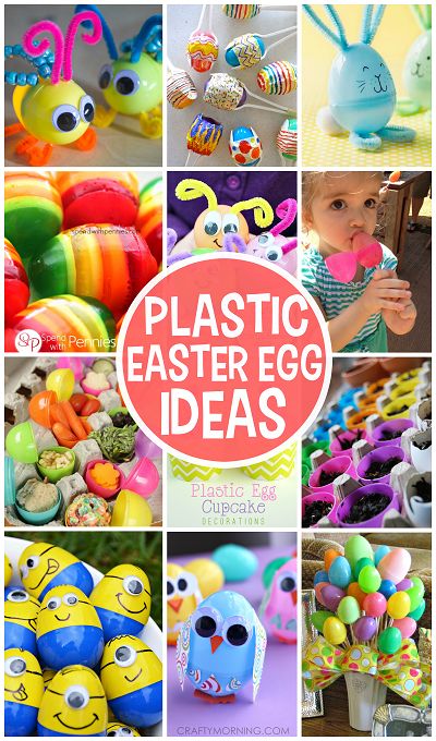 Creative Things to Make out of Plastic Easter Eggs (Crafts and DIY ideas!) | CraftyMorning.com Easter Ideas Crafts, Plastic Easter Egg Ideas, Easter Eggs Crafts, Creative Things To Make, Plastic Easter Egg Crafts, Recipes Treats, Easter Egg Ideas, Preschool Easter, Scout Swaps