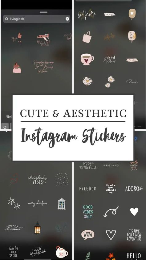 Cute Cursive Font, Cute Instagram Stickers, Instagram Decal, Instagram Sticker, Post Sticker, Bubble Quotes, Instagram Font, Black And White Instagram, Instagram Stickers