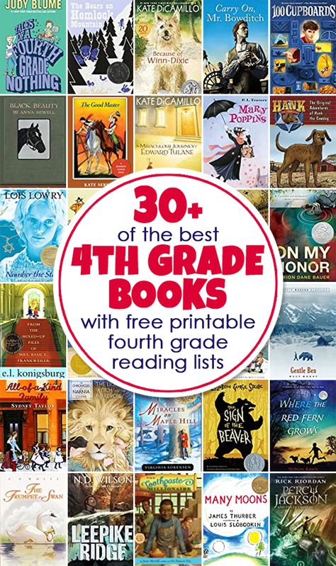 4th Grade Reading List, 4th Grade Book List, 4th Grade Reading Books, Really Good Books, Comprehension Bookmarks, Fourth Grade Reading, 5th Grade Books, 4th Grade Books, 3rd Grade Books