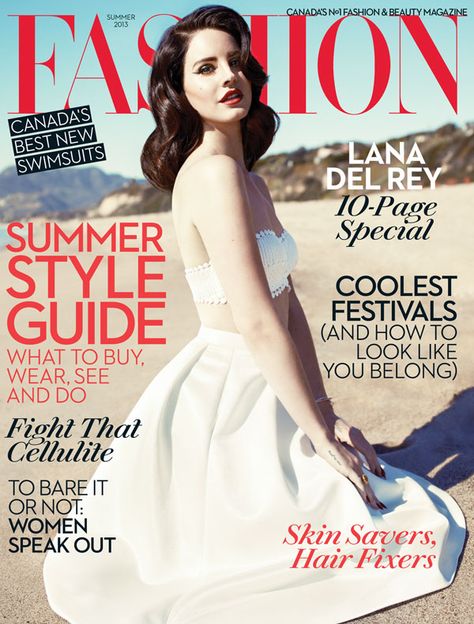 Lana Del Rey on the cover of FASHION Magazine, Summer 2013 Read the story here: http://www.fashionmagazine.com/blogs/fashion/2013/05/08/fashion-magazine-summer-2013-cover-lana-del-rey/ Magazine Front Cover, Canada Fashion, Fashion Magazine Cover, Women Skin, Fashion Cover, Vogue Covers, Lana Del Ray, Beauty Magazine, Festival Looks