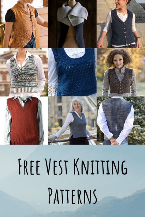 Couture, Vest Knitting Patterns For Women, Sleeveless Vest Pattern, Knit Vest Outfits For Women, Knitted Vest Patterns Free For Women, Vest Knitting Patterns, Knit Vest Pattern Women, Tunic Knitting Patterns, Vest Knitting