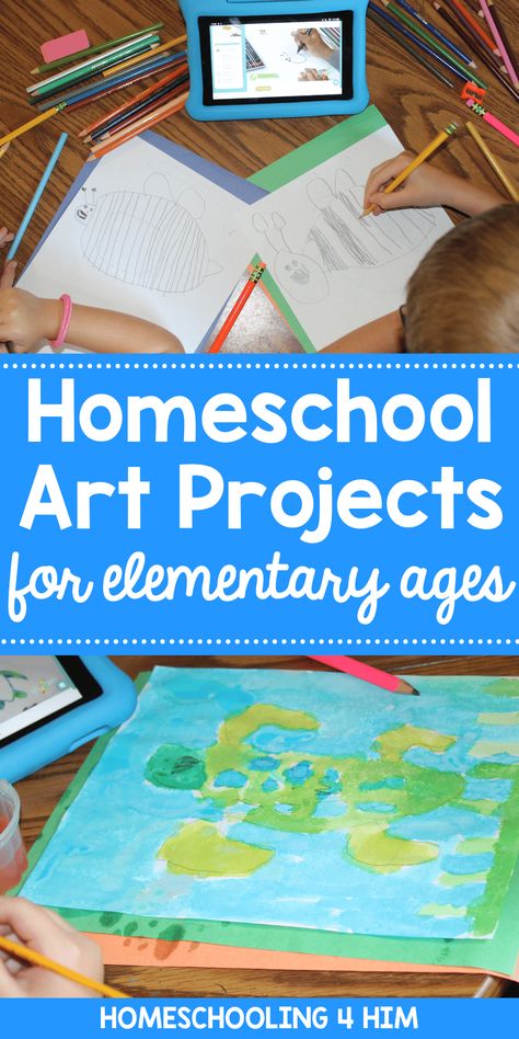 These homeschool art projects are perfect for kids in elementary, middle, or high school. Learn drawing and painting with video based lessons that are perfect for homeschoolers and parents with no art experience. Filter over 1,000 art lessons by "beginner" to find projects for kids in kindergarten, 1st grade, 2nd grade, 3rd grade, 4th grade, 5th grade, and beyond. These fun art lessons and art projects will help your child get excited to be creative! Learn more here. Art Lessons For 1st Grade, Art For Homeschoolers, Easy Art Lessons Elementary, Homeschooling Art Projects, Fun Art Lessons, Art Projects For Elementary Students, Homeschool Art Lessons, Projects For Elementary Students, Art Projects For Elementary