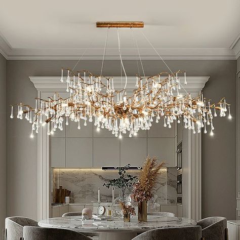 Chandelier Wholesaler & Retailer Online | Lyfairs — Page 8 Long Dining Room Chandelier, Luxury Chandelier Living Room, Big Chandelier High Ceilings, Chandelier For Long Dining Table, Long Chandelier High Ceilings, Unique Chandeliers Dining Room, Big Chandeliers, Dining Table Chandelier Modern, Chandelier Over Dining Table