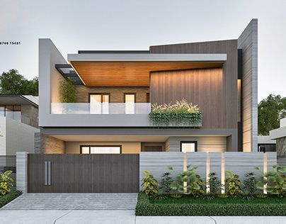 Eksterior Modern, 2 Storey House Design, House Outer Design, Small House Design Exterior, Small House Elevation Design, Best Modern House Design, Modern Bungalow House, Modern House Facades, Architect Design House