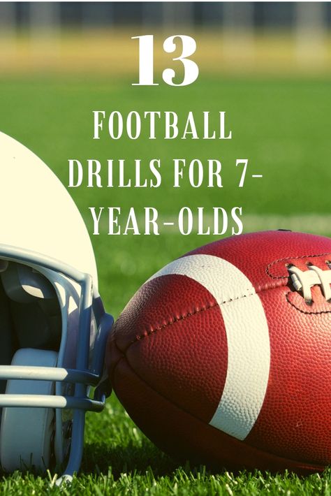 If you're a fan of football, it can be so fun to see your children get into the sport! Here are 13 football drills that are perfect for you seven year old! #football #drills #forkids Football Practice Drills, Flag Football Practice Drills, Football Workouts For Kids, Football Conditioning Workouts For Kids, Football Drills For Beginners, Flag Football Drills For Kids, Football Agility Drills, Football Conditioning Drills, Flag Football Drills