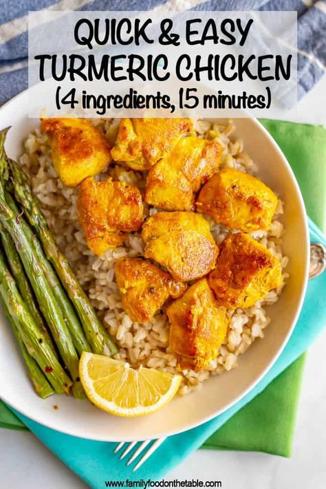 Tumeric Chicken, Tumeric Recipes, Turmeric Chicken, Food On The Table, Turmeric Recipes, Easy Chicken Dinners, Chicken Meal Prep, Family Food, Healthy Nutrition