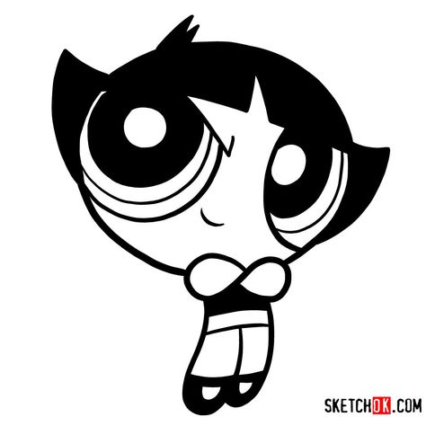 How to draw Buttercup | The Powerpuff Girls Croquis, How To Draw Buttercup, Buttercup Drawing Powerpuff, Buttercup Powerpuff Tattoos, Buttercup Powerpuff Drawing, Buttercup Powerpuff Tattoo Ideas, Buttercup Tattoo Powerpuff Black And White, How To Draw Powerpuff Girls Step By Step, Power Puff Girls Drawing