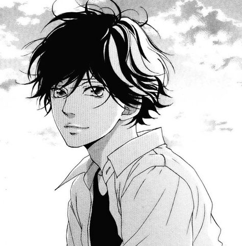 Romance Comics, Ao Haru Ride Kou, Blue Springs Ride, Cute Headers For Twitter, Ao Haru, Cute Headers, Ao Haru Ride, Anime Pixel Art, Manga Boy