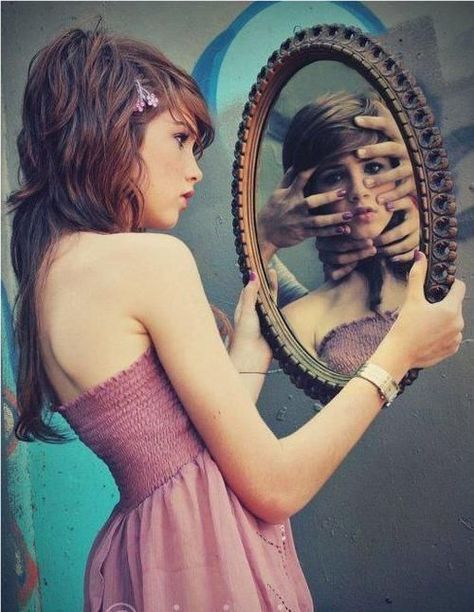 Who is that girl I see standing right in front of me; when will my reflection show who I am inside.... Mirror Photography, Reflection Photos, Conceptual Photo, Reflection Art, Reflection Photography, Mirror Reflection, Surrealism Photography, Conceptual Photography, Trik Fotografi