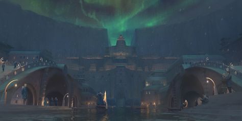 Environmental Art, Northern Water Tribe, Avatar Fanart, Water Temple, Water Tribe, Avatar Airbender, Art Painting Gallery, Legend Of Korra, Aang