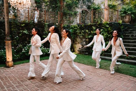 Bridesmaids In Pants, Bridesmaids Suits Women, Bridesmaids In Suits, Bridesmaids Pantsuit, Pantsuit Bridesmaid, Suits For Bridesmaids, Bridesmaid Pantsuit Wedding, Bridesmaid Suits For Women, Bridesmaids Suits