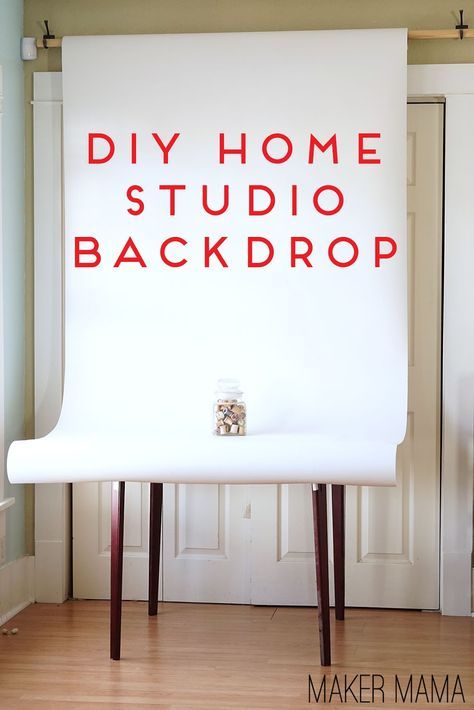 Maker Mama Craft Blog: DIY Home Studio Backdrop Diy Home Studio, Home Photo Studio, Diy Photo Backdrop, Home Studio Photography, Backdrop Frame, Backdrop Photography, Studio Backdrops, Diy Backdrop, Foto Tips