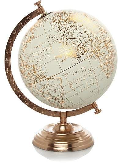 George Home Copper Globe Home Décor, World Globe, George At Asda, Globe, Copper, Home Decor