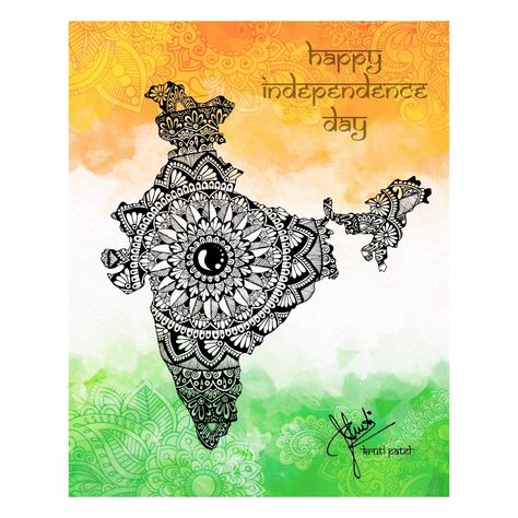 Canvas Painting Mandala Art, Mandalas, Indian Map Mandala Art, India Flag Mandala Art, India Mandala Drawing, India Map Mandala Art, Indian Art Mandala, Indian Independence Day Drawing Ideas, Mandala Art On Independence Day