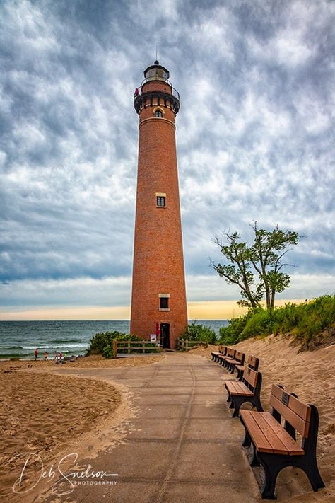 Lake Michigan Lighthouses Nature, Michigan Lighthouses Pictures, Colorful Skies, Lake Michigan Lighthouses, Michigan Upper Peninsula, Michigan Lighthouses, Lighthouse Pictures, Lighthouse Art, Lansing Mi