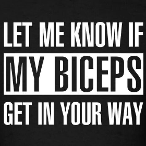 Biceps Humour, Workout Sayings, Exercise Humor, Crossfit Memes, Spartan Training, Workout Board, Gym Funny, Gym Humour, Fitness Memes