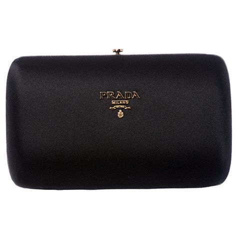 Prada 'Raso' Black Satin Box Clutch (£360) ❤ liked on Polyvore featuring bags, handbags, clutches, purses, handbags clutches, hard clutch, prada pochette, satin clutches and purse clutches Prada Pochette, Purses Prada, Purse Prada, Handbags Prada, Prada Clutch, Satin Purses, Hot Handbags, Prada Purses, Satin Clutch