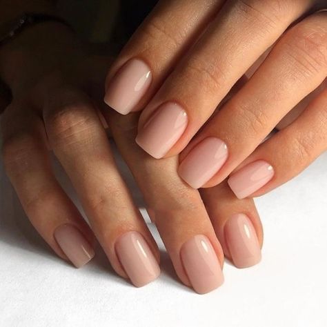 Natural Nails Manicure, Natural Acrylic Nails, Short Square Nails, Casual Nails, Bride Nails, Nagel Inspo, Manicure Y Pedicure, Neutral Nails, Square Acrylic Nails