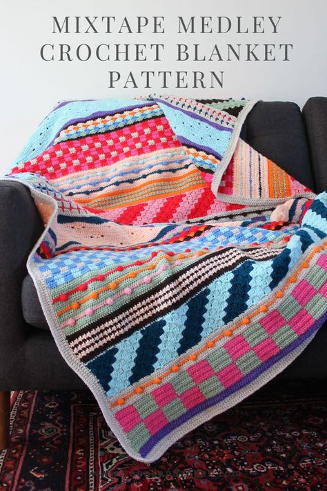 Amigurumi Patterns, Crotchet Blanket, Modern Haken, Scrap Crochet, Modern Crochet Blanket, Quick Crochet Patterns, Crochet Blanket Designs, Haken Baby, Crochet Patterns Free Blanket