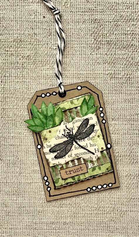 Tea Bag Art, Artist Trading Card, Mixed Media Tags, Scrapbook Tag, Diy Bookmarks, Atc Cards, Vintage Junk Journal, Diy Tags, Handmade Tags