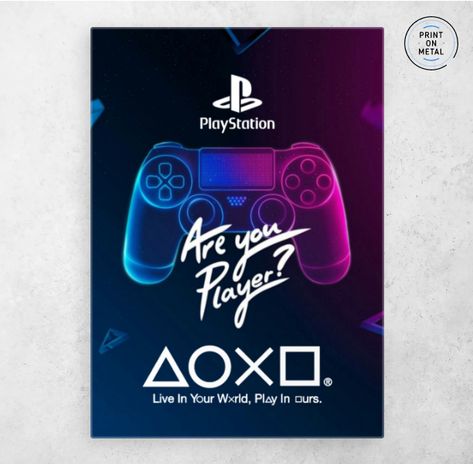 Sony Playstation Console Poster Design Playstation, Playstation Poster, Playstation Design, Playstation Consoles, Poster Design Inspiration, Inspirational Posters, Sony Playstation, Cool Posters, Game Console