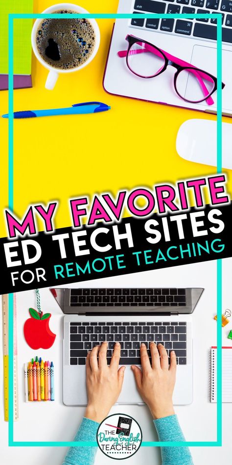 Online Resources for Remote Learning in the Secondary ELA Amigurumi Patterns, Technology In The Classroom High School, English Websites, Middle School Technology, Secondary Ela Classroom, Online Teaching Resources, Arts Education Quotes, Remote Teaching, Ed Tech