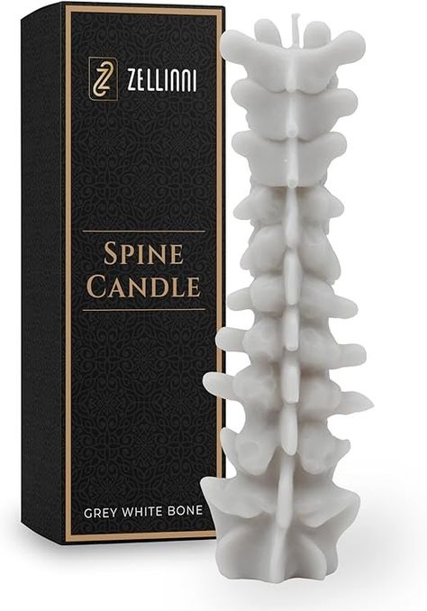 Amazon.com: Zellinni Goth Valentines Day Decor Gift - Spine Candle for Goth Room Decor - Premium Unscented Soy Candle w/Cotton Wick for Clean Burn - Vertebra Candles for Parties, Home and Rituals : Home & Kitchen Home Rituals, Spine Candle, Goth Candles, Goth Room, Goth Room Decor, Witchcraft Candles, Witchy Room, Gothic Candles, Novelty Candles