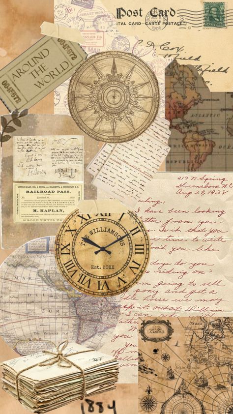 Travel #moodboard #vintage #travel #vintagetravel #oldletters Vintage Design For Scrapbook, Travel Scrapbooking Ideas, Travel Moodboard, Kertas Vintage, Vintage Paper Printable, Moodboard Vintage, Sejarah Kuno, Vintage Scrapbook Paper, Noli Me Tangere