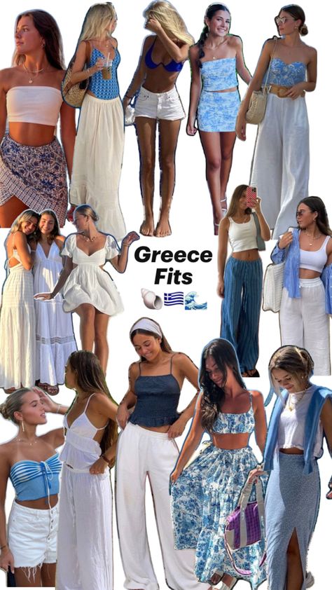 Greece outfits summer sunset sunrise Greece Summer Outfits, Summer Outfits 2023 Over 40, Surfergirl Style, Greece Outfits, Sommer Strand Outfit, Summer Outfits Black Woman, Greece Outfit, Holiday Outfits Summer, Summer Outfits Black