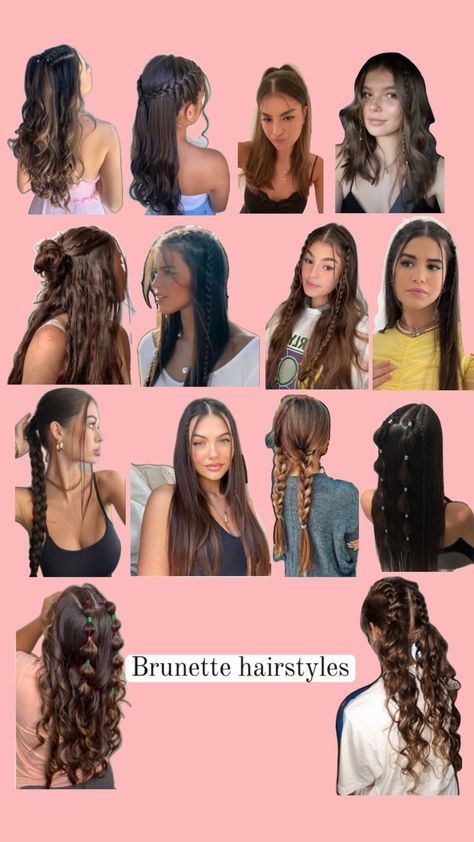 Tolo Hairstyles, Hair Styles For Big Heads Women, Hairstyles For Sleepovers, Hairstyles Inspo For School, A Week Of Hairstyles, Middle School Hair Styles, Cute Hair Inspo For School, Hairstyles For Black Dress, Cute Hairstyles For Disney