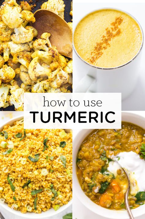 Learn how to use turmeric in cooking, baking or as a supplement! We talk about what turmeric is, why turmeric is healthy, and how much turmeric to take and more!Turmeric has become a major health trend in the past few years, but I think a lot of people still aren't sure what to do with... Tumeric Recipes, Cooking With Turmeric, Turmeric Recipes, Simply Quinoa, Health Trends, Best Diet Plan, Diet Help, A Lot Of People, Healthy Nutrition
