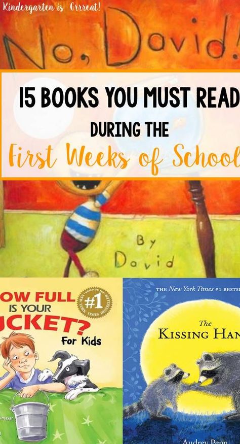 This list of read-alouds is great for the first week of school with your kindergarten students! These books and activities will help fill your school day when you head back to school. My kids favorite is definitely number 2! Book Related Activities For Preschoolers, First Day Of Kindy Activities, Preschool Activities First Week Of School, First Week At School Activities, Tk And Kinder Activities, First Day Of School Book And Activity, First Week Crafts Kindergarten, Read Aloud Crafts First Grade, Books With Activities Kindergarten